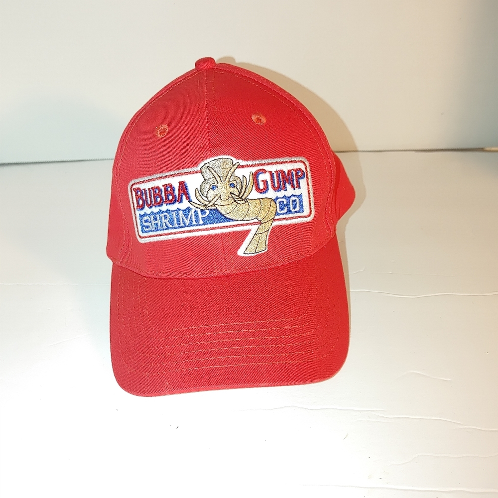 Bubba Gump Shrimp Co Unisex Adult Embroidered Cap Red
